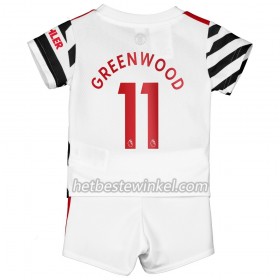 Manchester United Greenwood 11 Voetbaltenues Kind Third 2020/21 - SS (+ Korte broeken)